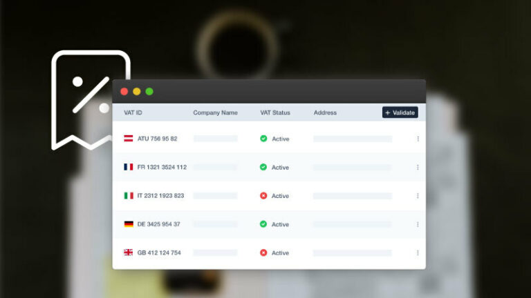 How To Validate VAT Numbers From Your Customers Industrial   VAT Validation 768x432 