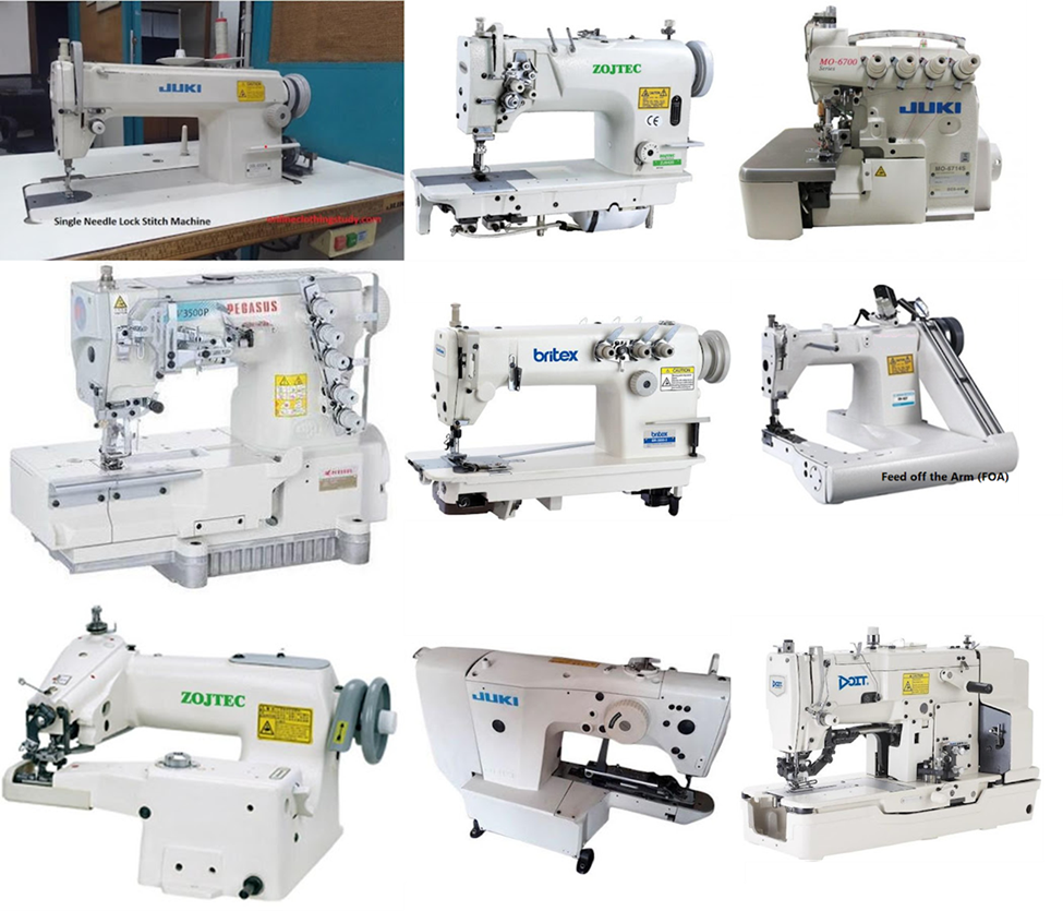 Difference between industrial machine and hand sewing machine